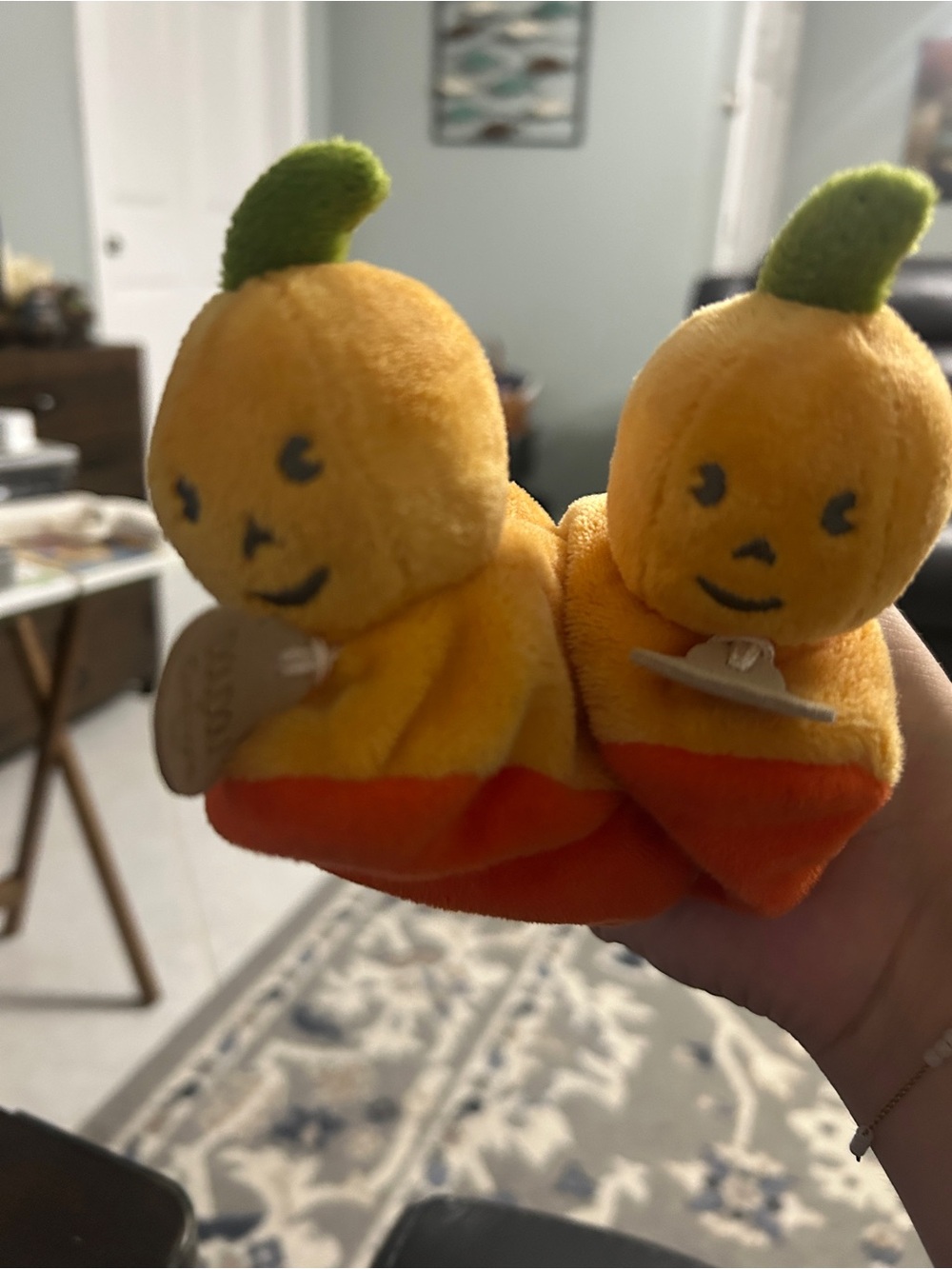 Plush Pumpkin Socks for Kids - Orange Cozy Fall Pair